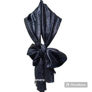 Holt Renfrew Patent Leather look scarf 63" x 11"
